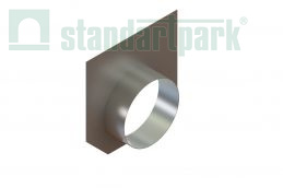 Заглушка торцевая стальная с водоотводом для лотка водоотводного бетонного 4809/30-30 - Стандартпарк1