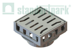 Трап водоотводной 150х150 из нержавеющей стали - Стандартпарк, рис. 2