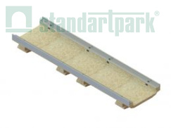 Лоток водоотводный мелкосидящий CompoMax Drive полимербетонный усиленный DN200 H80, рис. 1