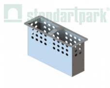 Купить Корзина для пескоуловителя DN160 из оцинкованной стали по выгодной цене Корзина для пескоуловителя DN160 из оцинкованной стали - Стандартпарк1