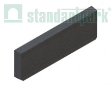 Заглушка торцевая полимербетонная для лотка водоотводного полимербетонного 6721-1-Ч черная - Стандартпарк1