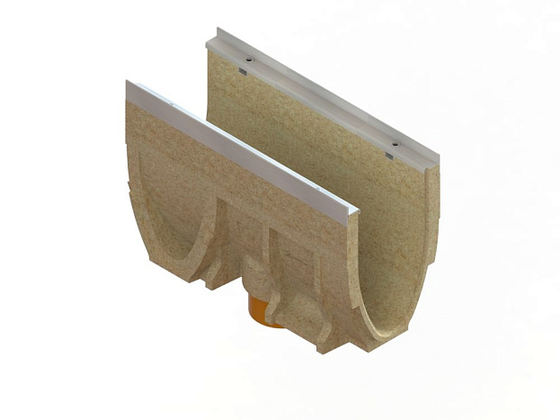 Лоток водоотводный CompoMax Drive DN150 H26 полимербетонный полуметровый кл.Е, рис. 2