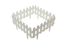 Стандартпарк предлагает Садовое ограждение «Палисадник» (цвет белый), рис. 3