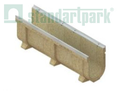 Лоток водоотводный CompoMax Drive полимербетонный усиленный DN200 H360, рис. 1