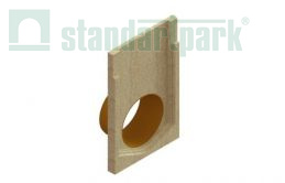 Заглушка торцевая полимербетонная для блока монолитного с водоотводом 67719-09 - Стандартпарк, рис. 1