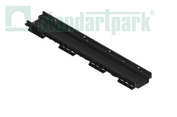 Лоток водоотводный пластиковый PolyMax Basic DN100 h75 высокий борт - Стандартпарк1