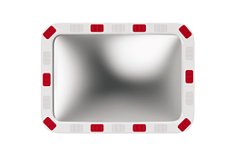 Купить Зеркало дорожное со светоотражающей окантовкой прямоугольное по выгодной цене Зеркало дорожное со светоотражающей окантовкой прямоугольное, рис. 2