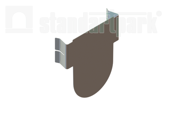 Заглушка торцевая из оцинкованной стали для полимербетонного блока DN100 - Standartparkчспмчв, рис. 1