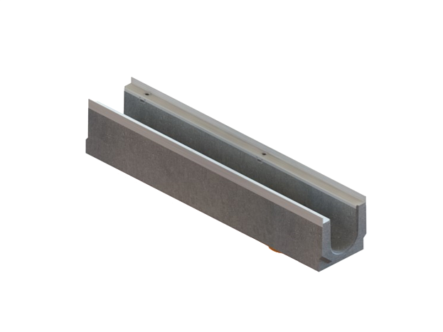 Лоток водоотводный BetoMax DN110 H23 бетонный, рис. 2