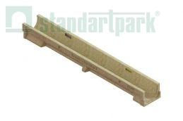 Купить Лоток водоотводный полимербетонный CompoMax Basic DN100 h100 по выгодной цене Лоток водоотводный полимербетонный CompoMax Basic DN100 h100 - Стандартпарк, рис. 1