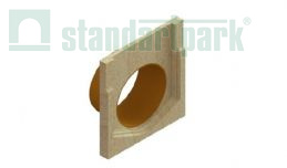 Заглушка торцевая полимербетонная для блока монолитного с водоотводом 67719-4-09 - Стандартпарк, рис. 1