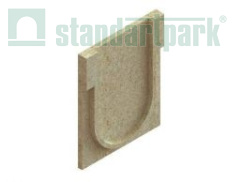 Заглушка торцевая полимербетонная для блока монолитного начальная 67519-4Н - Стандартпарк, рис. 1