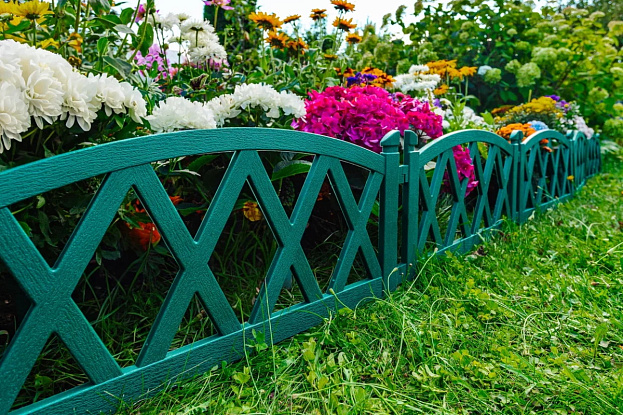 Садовое ограждение «Арка» (цвет зеленый), рис. 2