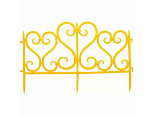 Садовое ограждение «Ажурное» (цвет желтый)