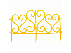 Стандартпарк предлагает Садовое ограждение «Ажурное» (цвет желтый), рис. 2