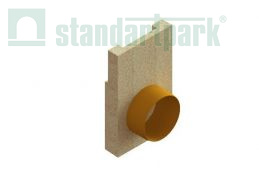Заглушка торцевая полимербетонная для блока монолитного с водоотводом 67019-09 - Стандартпарк, рис. 1
