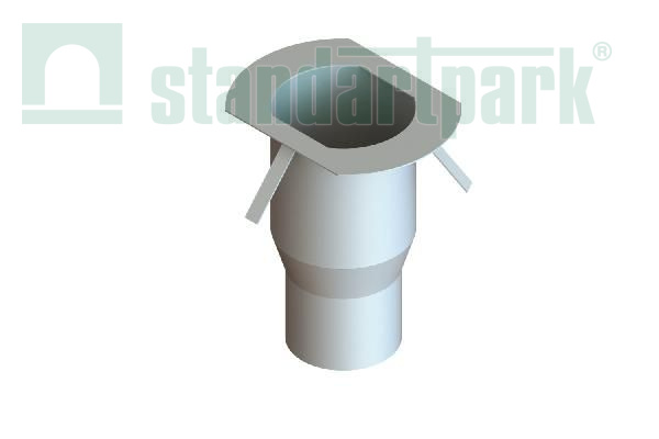 Воронка водоотводная DN200 для лотка полимербетонного CompoMax DN400 6188-20.32-3 - Standartparkчспмчв, рис. 1