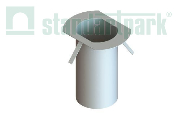 Воронка водоотводная DN250 для лотка полимербетонного CompoMax DN400 6188-25.32-3 - Standartparkчспмчв, рис. 1