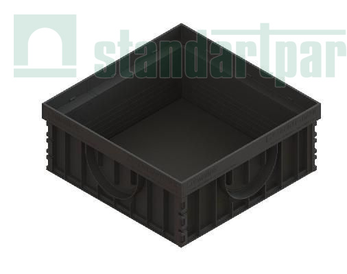 Дождеприемник PolyMax Basic пластиковый 300х300 h120 - Standartparkчспмчв, рис. 1