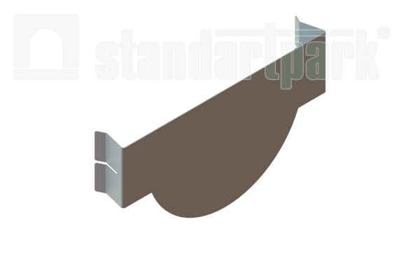 Заглушка стальная для лотков CompoMax DN200 H160 - Стандартпарк, рис. 1