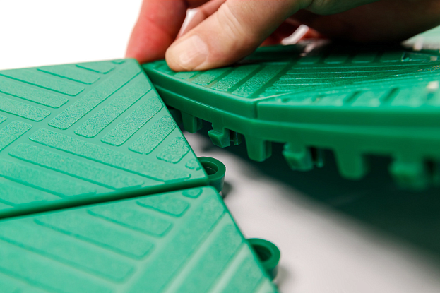 Покрытие модульное садовое "Модуль" (цвет зеленый) для благоустройства от Стандартпарк, рис. 1