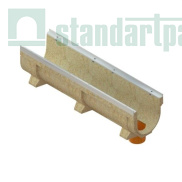 Лоток водоотводный CompoMax Drive полимербетонный усиленный DN200 H260, рис. 2