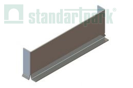 Заглушка из нержавеющей стали для лотка OpenSlot - Стандартпарк, рис. 1