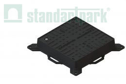 Люк чугунный квадратный класса С250 500х500 Стандартпарк, рис. 1