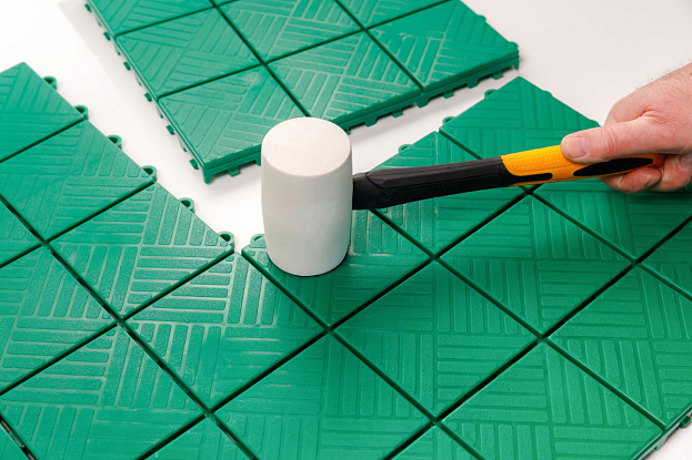 Покрытие модульное садовое "Модуль" (цвет зеленый), рис. 4