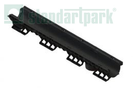 Лоток водоотводный пластиковый PolyMax Basic DN100 h120 стандартный борт - Стандартпарк, рис. 1