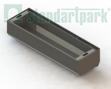 Щелевая насадка Slim Drain ревизионная ТИП 1 L-образная DN100 кл. А15 - Стандартпарк1