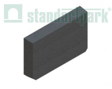 Заглушка торцевая полимербетонная для лотка водоотводного полимербетонного 6721-2-Ч черная - Стандартпарк1