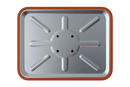 Зеркало сферическое прямоугольное с козырьком, рис. 3