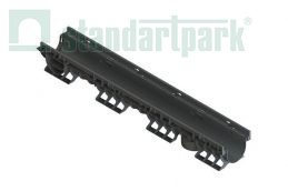Лоток водоотводный пластиковый PolyMax Basic DN100 h120 высокий борт - Стандартпарк1