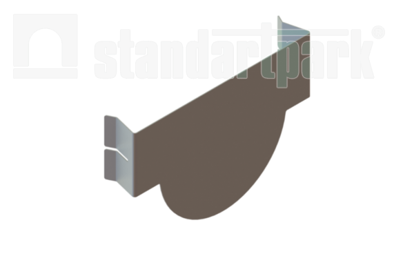 Заглушка стальная для лотков CompoMax DN150 H160 - Стандартпарк, рис. 1