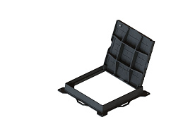 Люк чугунный квадратный класса С250 600х600 Стандартпарк, рис. 2