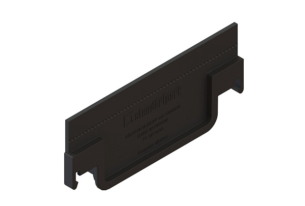 Заглушка торцевая пластиковая для лотков водоотводных пластиковых 8050-М/80571-М, рис. 2