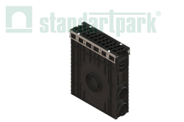 Пескоуловитель пластиковый PolyMax Drive DN100 с решеткой «шина» ВЧ кл.Е600 (к-т)1