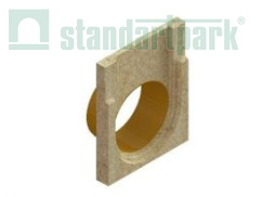 Заглушка торцевая полимербетонная для блока монолитного с вертикальным водоотводом  67519-4-09 - Стандартпарк, рис. 1