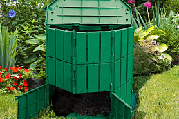 Стандартпарк предлагает Компостер садовый с крышкой «Плюс» 600 литров, рис. 2