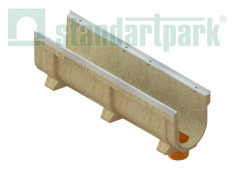 Лоток водоотводный CompoMax Drive полимербетонный усиленный DN200 H310, рис. 2