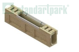 Блок монолитный водоотводный CompoMax полимербетонный ревизионный DN100 h26 кл. Е 709057 - Стандартпарк1