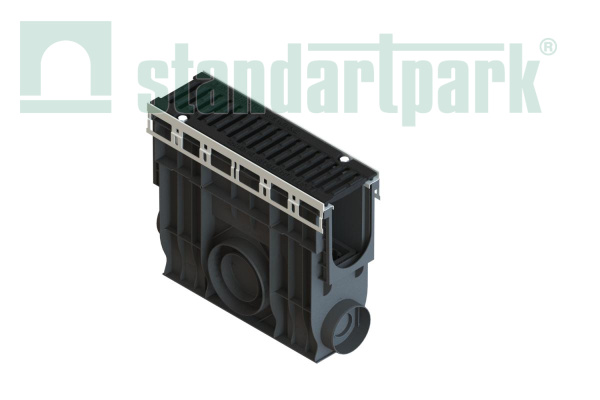Пескоуловитель PolyMax Drive h416 с решеткой из высокопрочного чугуна кл.D (к-т) - Стандартпарк, рис. 1
