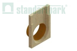 Заглушка торцевая полимербетонная для блока монолитного с вертикальным водоотводом 67519-5-09 - Стандартпарк, рис. 1