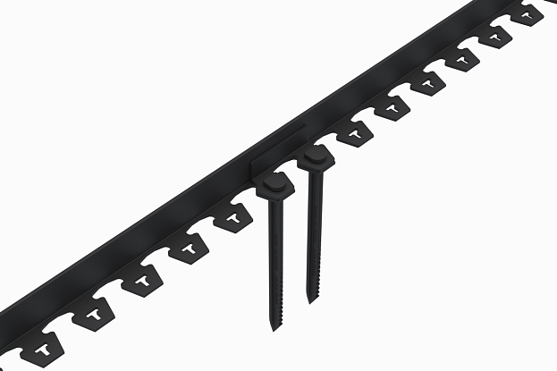 Бордюр пластиковый "New Fix Roll" H38 (комплект) черный, рис. 2