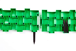 Стандартпарк предлагает Садовое ограждение «Плетёнка» (цвет зеленый), рис. 4